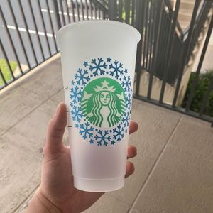 Custom designed Christmas starbucks cup